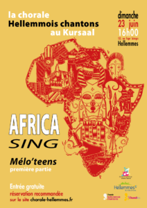Affiche du spectacle Africa Sing